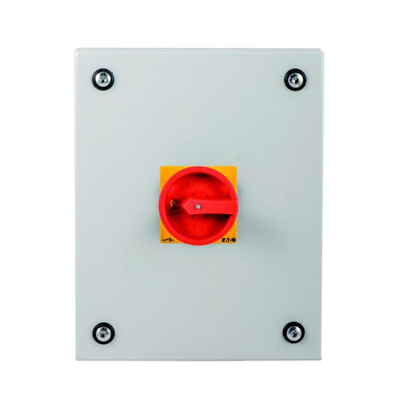 Main switch, T3, 32 A, surface mounting, 3 contact unit(s), 3 pole, 2 N/O, 1 N/C, Emergency switching off function, Lockable in the 0 (Off) position, image 7