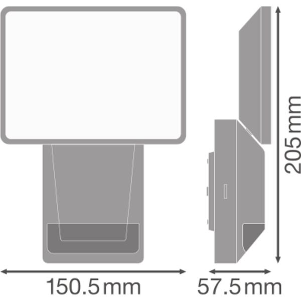 ENDURA® PRO FLOOD SENSOR 15W 4000K IP55 White image 4