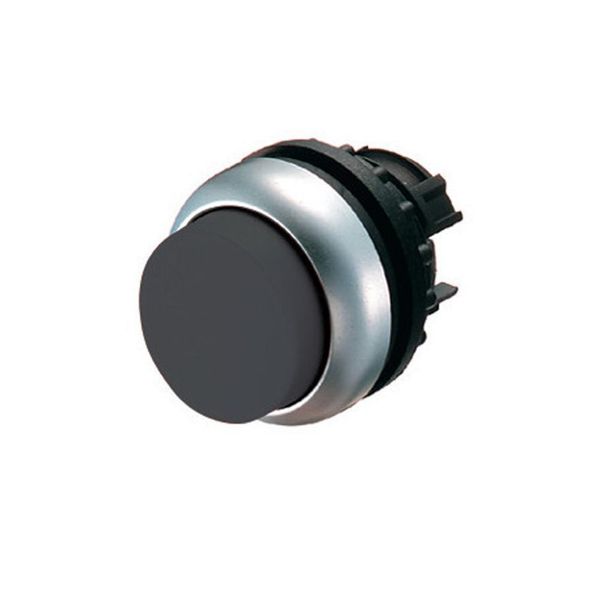 Pushbutton, RMQ-Titan, Extended, maintained, black, Blank, Bezel: titanium image 6