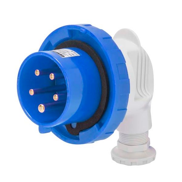 90° PLUG - IP67 - 3P+E 16A 200-250V 50/60HZ - BLUE - 9H - SCREW WIRING image 2