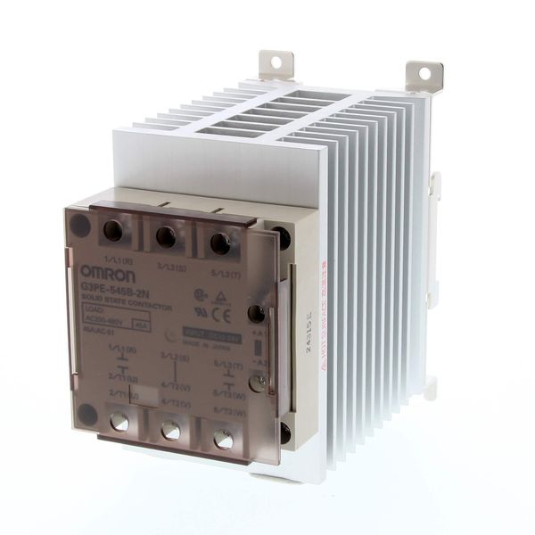 Solid state relay, 2-pole, DIN-track mounting, 35A, 528VAC max image 1