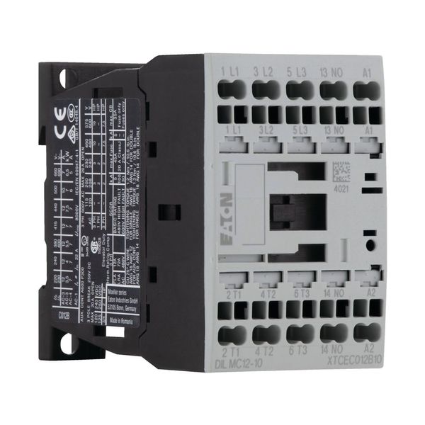 Contactor, 3 pole, 380 V 400 V 5.5 kW, 1 N/O, 230 V 50 Hz, 240 V 60 Hz, AC operation, Spring-loaded terminals image 16