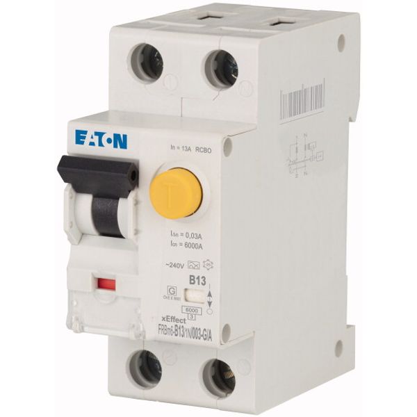 RCD/MCB combination, 13 A, 30 mA, MCB trip characteristic: B, 1p+N, RCD trip characteristic: G/A image 2