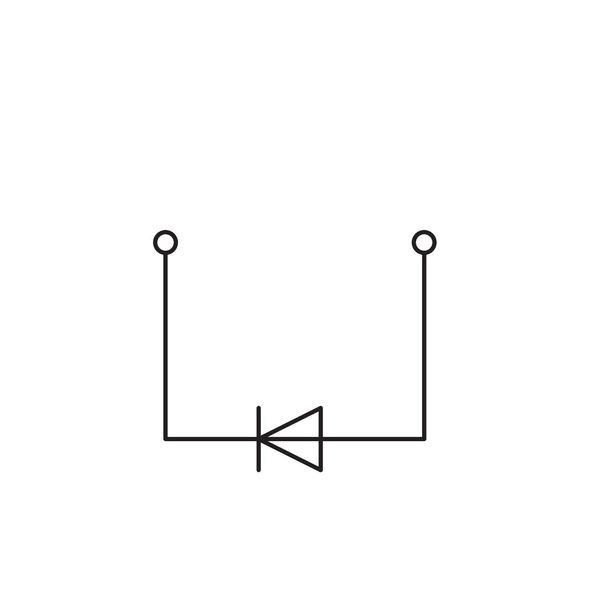 Component terminal block 2-conductor with diode 1N4007 gray image 3