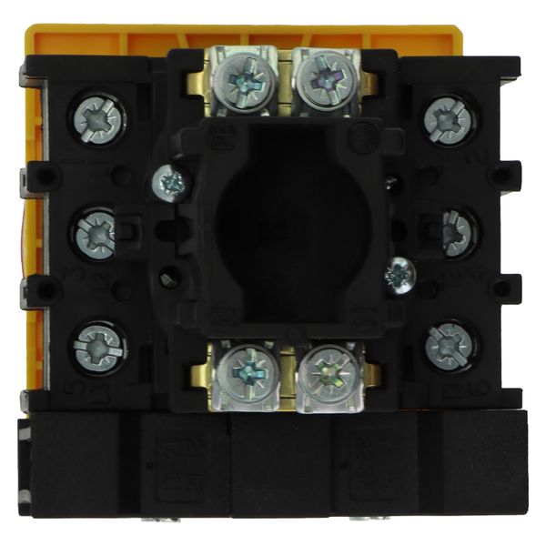 Main switch, P1, 40 A, flush mounting, 3 pole, 1 N/O, 1 N/C, Emergency switching off function, With red rotary handle and yellow locking ring, Lockabl image 21