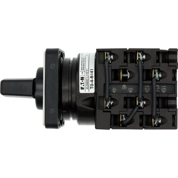 Multi-speed switches, T0, 20 A, flush mounting, 4 contact unit(s), Contacts: 8, 60 °, maintained, With 0 (Off) position, 1-0-2, Design number 8441 image 12