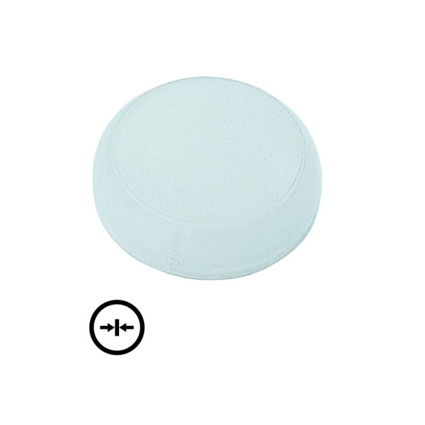 Lens, indicator light white, flush, clamp symbol image 3