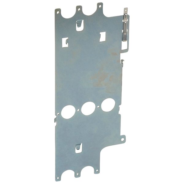 Mounting plate XL³ 4000 - for DPX 630 fixed + elcb - vertical image 1