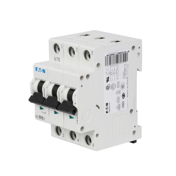 Miniature circuit breaker (MCB), 15 A, 3p, characteristic: D image 24