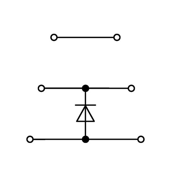 Component terminal block triple-deck with diode 1N4007 gray image 2