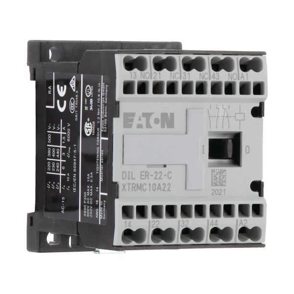 Contactor relay, 42 V 50/60 Hz, N/O = Normally open: 2 N/O, N/C = Normally closed: 2 NC, Spring-loaded terminals, AC operation image 14