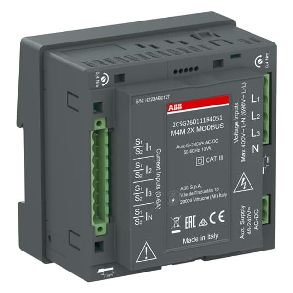 M4M 2X MODBUS PQ1 Network analyzer image 2