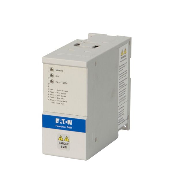 Variable frequency drive, 230 V AC, 3-phase, 4.8 A, 1.1 kW, IP20/NEMA0, Radio interference suppression filter, Brake chopper, FS1 image 1