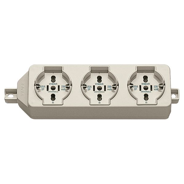 Multi-outlet 3universal ivory image 1