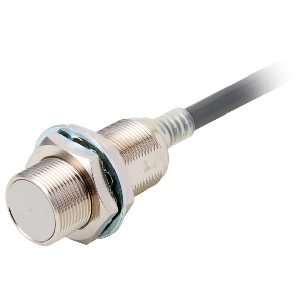 Proximity sensor, inductive, brass-nickel, short body, M18, shielded, E2E 8284R image 3