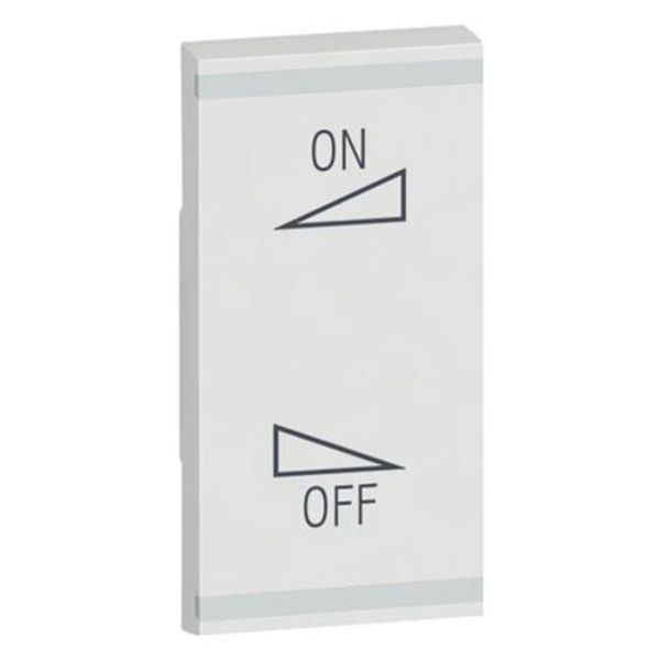 Arteor -square key cover regulation symbol- 1 module - white image 1