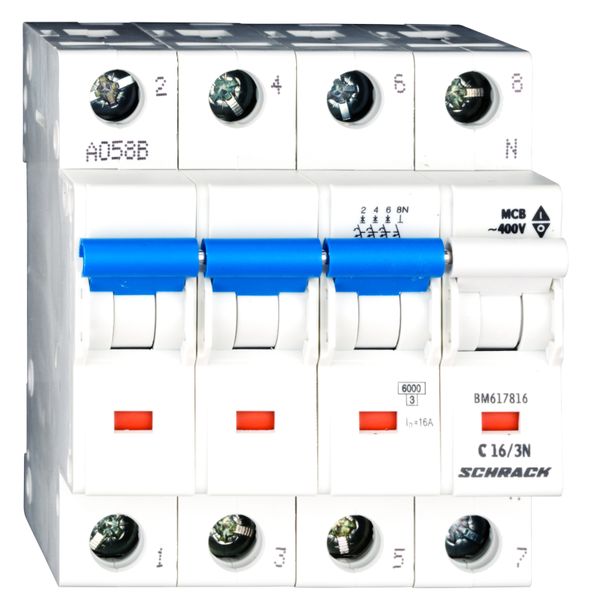 Miniature Circuit Breaker (MCB) C, 16A, 3+N, 6kA image 6