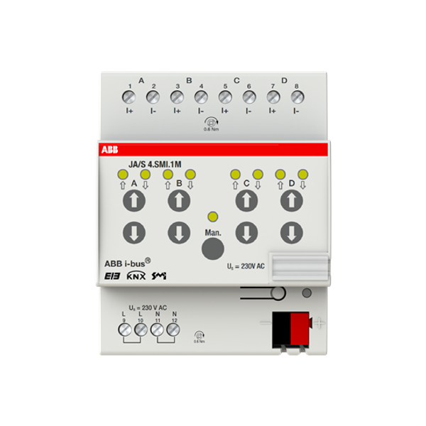 JA/S4.SMI.1M SMI Shutter Actuator, 4-fold, Manual Operation, MDRC image 8