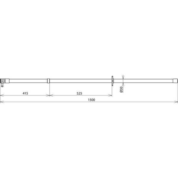 Switching stick 36kV L 1500mm image 2