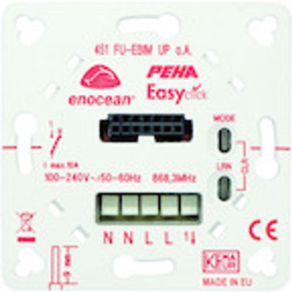 EnOcean Easyclickpro-inbouw-ontvanger met draagplaat,1-kanaals,m.energ image 1