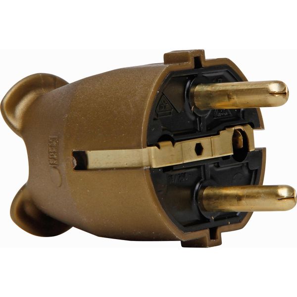 grounding type plug gold image 1