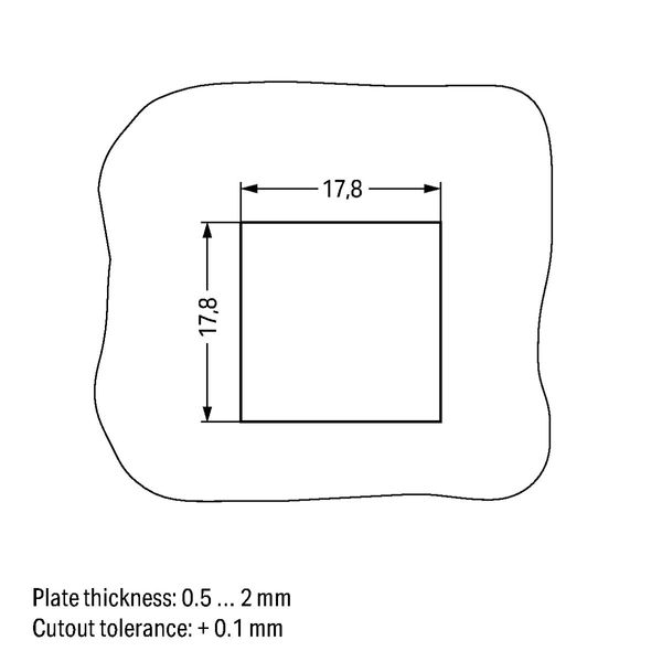 Snap-in plug 2-pole Cod. F light gray image 3