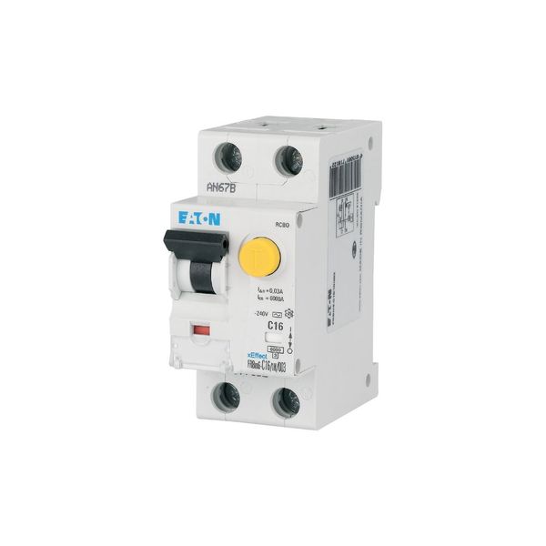 RCD/MCB combination, 20 A, 300 mA, MCB trip characteristic: C, 1p+N, RCD trip characteristic: A image 2