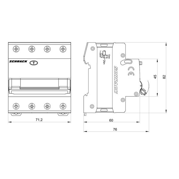 Combined MCB/RCD (RCBO) 3+N, AMPARO 6kA, C 16A, 30mA, Typ A image 9