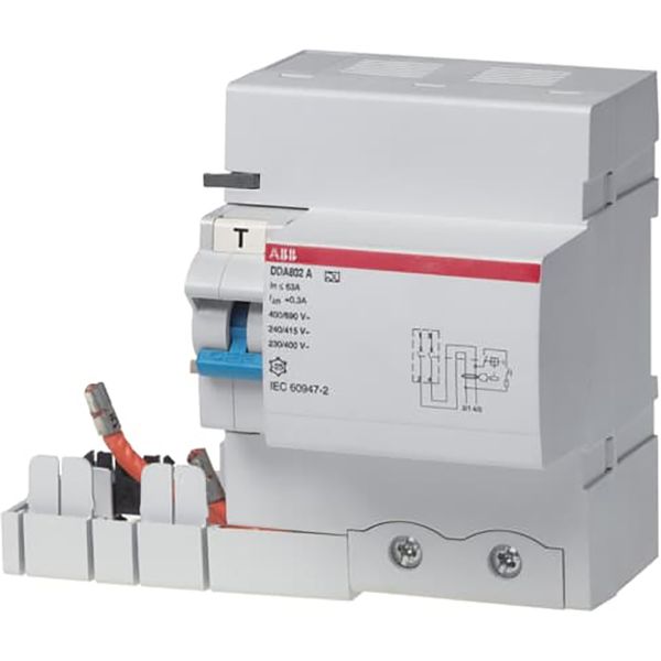 DDA802 A-100/0.3 Residual Current Device Block image 2