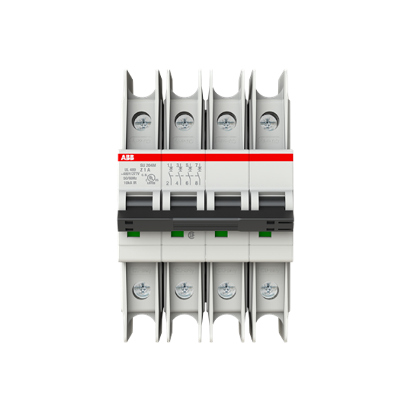 SU204M-Z1 Miniature Circuit Breaker - 4P - Z - 1 A image 5