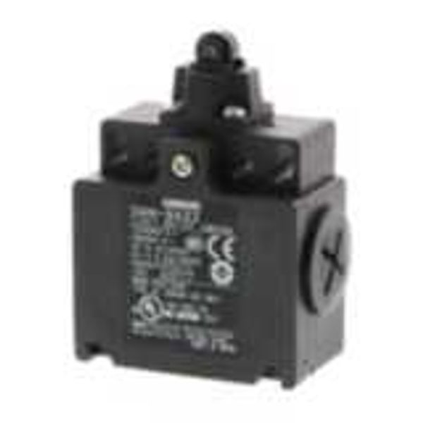 Limit switch, D4N, M20 (2-conduit), 1NC/1NO (snap-action), roller plun image 1