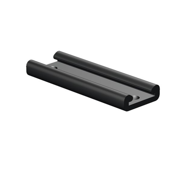 Device marking holder, 17 mm, PVC, black image 1