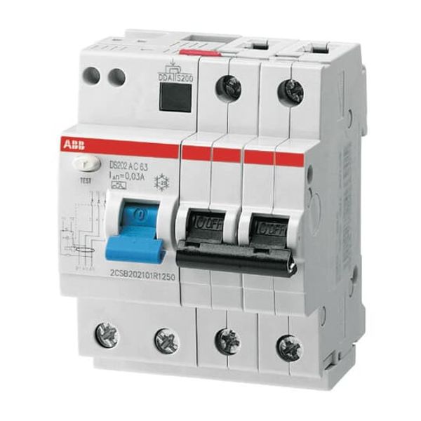 DS202 A-K13/0.03 Residual Current Circuit Breaker with Overcurrent Protection image 1