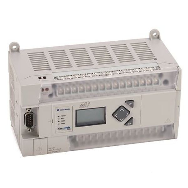 Allen-Bradley, 1766-L32AWAA, MicroLogix 1400, 20 digital 120V ac inputs, 12 Relay outputs, 4 Analog (12 bits) inputs, 2 Analog (12 bits) outputs, 110/240V ac power image 1