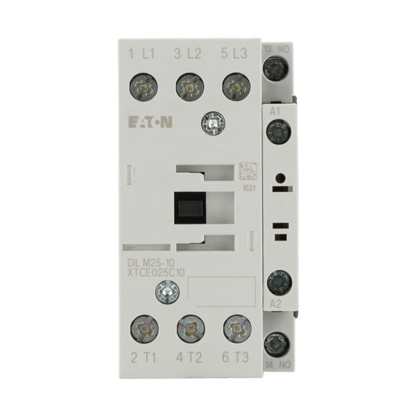 Contactor, 3 pole, 380 V 400 V 11 kW, 1 N/O, RDC 12: 12 V DC, DC operation, Screw terminals image 13