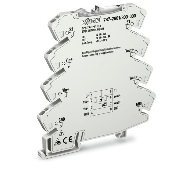 Electronic circuit breaker 1-channel 24 VDC input voltage image 1