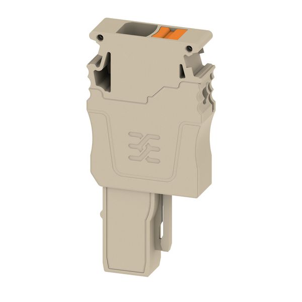 Plug (terminal), PUSH IN, 6 mm², 500 V, 30 A, Number of poles: 1, dark image 1