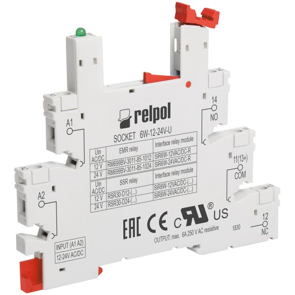 Sockets for interface relays SIR6W image 1