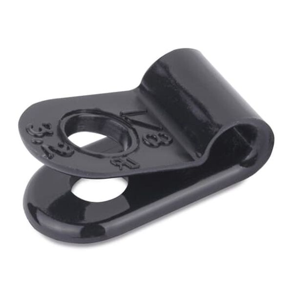 N4NY-002-0-C CABLE CLAMP BLK PLAIN EDGE .13 DIA image 1