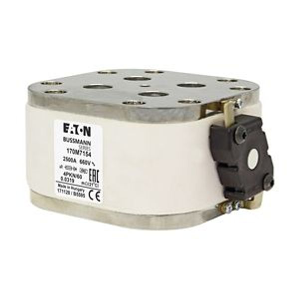 Fuse-link, high speed, 2500 A, AC 660 V, size 4, 120 x 105 x 59 mm, aR, IEC, single indicator image 8