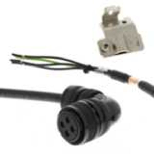 1S series servo motor power cable, 50 m, non braked, 400 V: 2 k W (100 AA045320E image 2