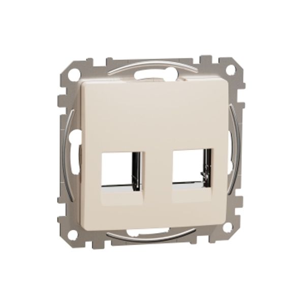 Sedna Design & Elements, plate RDM cat5e 6 UTP, beige image 2