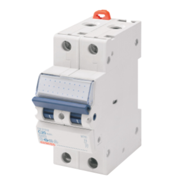 MINIATURE CIRCUIT BREAKER - MT45 - 2P CHARACTERISTIC C 20A - 2 MODULES image 1