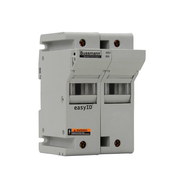 Fuse-holder, low voltage, 60 A, AC 600 V, DC 600 V, UL Class J, 80 x 83 x 125 mm, 2P, UL, CSA image 6