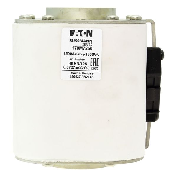 Fuse-link, high speed, 1500 A, AC 1500 V, size 4, 120 x 105 x 125 mm, aR, IEC, single indicator image 16