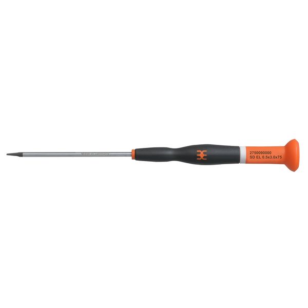Slotted screwdriver, Blade thickness (A): 0.5 mm, Blade width (B): 3 m image 1