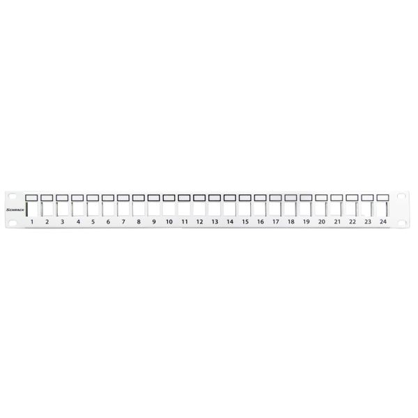 Patchpanel 19" empty for 24 modules (SFA)(SFB), 1U, RAL7035 image 6