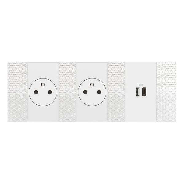 L.NOW-USB CHARGER COVER 2M WHITE image 2