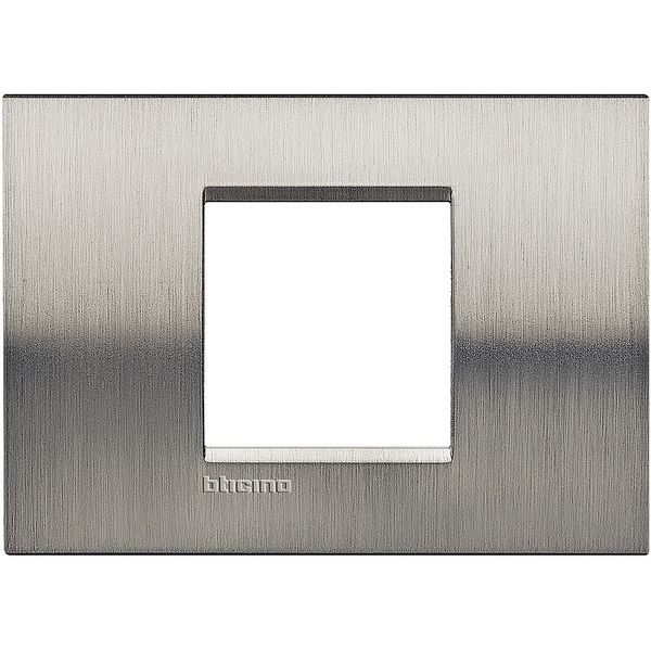 LL - cover plate 2M brushed steel image 1