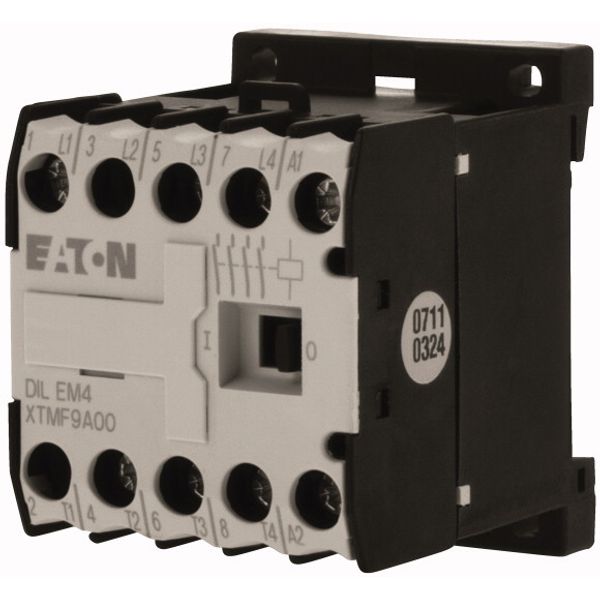 Contactor, 24 V 50 Hz, 4 pole, 380 V 400 V, 4 kW, Screw terminals, AC operation image 3